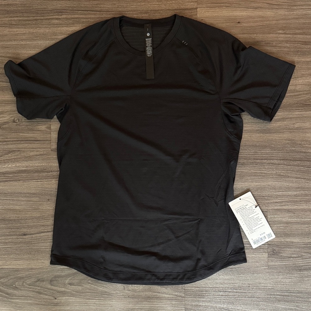 lululemon athletica License to Train Black Short Sleeve T Black szS - Picture 3 of 10